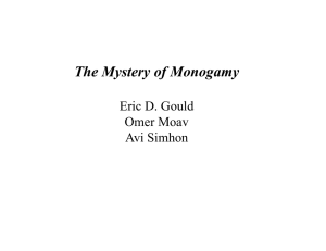 The Mystery of Monogamy y y f g