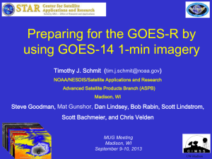 Preparing for the GOES-R by using GOES-14 1-min imagery
