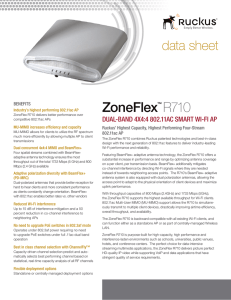 ZoneFlex  R710 data  sheet