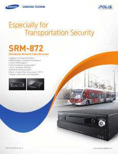 SRM-872 Especially for Transportation Security 8CH Mobile Network Video Recorder