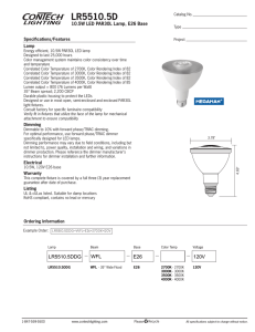 LR5510.5D 10.5W LED PAR30L Lamp, E26 Base
