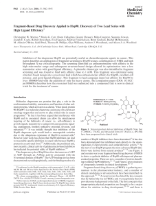 Fragment-Based Drug Discovery Applied to Hsp90. Discovery of Two Lead... High Ligand Efficiency