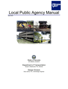 Local Public Agency Manual State of Nevada Department of Transportation Design Division