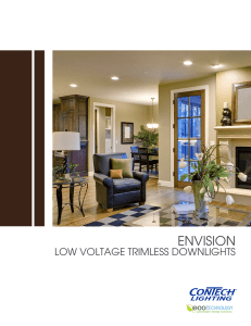 ENVISION LOW VOLTAGE TRIMLESS DOWNLIGHTS