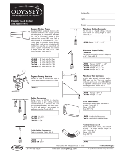 Flexible Track System and Accessories Catalog No. Type