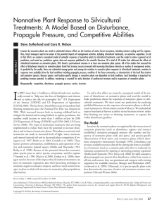 Nonnative Plant Response to Silvicultural Treatments: A Model Based on Disturbance,