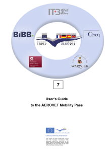 7 User’s Guide to the AEROVET Mobility Pass