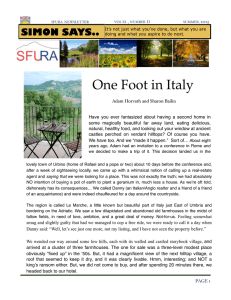 One Foot in Italy SIMON SAYS..
