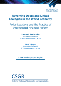 Revolving Doors and Linked Ecologies in the World Economy