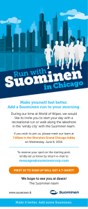 Suominen Run with  in Chicago