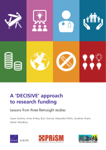 A ‘DECISIVE’ approach to research funding  Lessons from three Retrosight studies