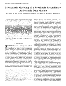 Mechanistic Modeling of a Rewritable Recombinase Addressable Data Module