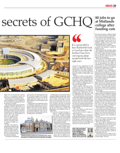 Tapping in to the  secrets of GCHQ NEWS 29