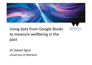 Using data from Google Books to measure wellbeing in the past