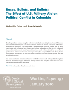 Bases, Bullets, and Ballots: The Effect of U.S. Military Aid on