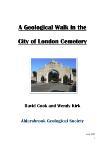 A Geological Walk in the City of London Cemetery
