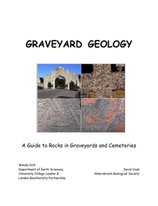 GRAVEYARD A Guide to Rocks in Graveyards and Cemeteries
