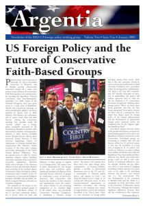 Argentia US Foreign Policy and the Future of Conservative Faith-Based Groups