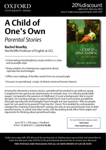 1 A Child of One’s Own Parental Stories