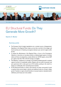 EU Structural Funds: Do They Generate More Growth? Sascha O. Becker
