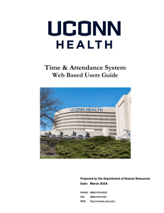 Time &amp; Attendance System Web Based Users Guide