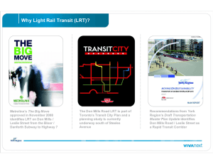 Why Light Rail Transit (LRT)?