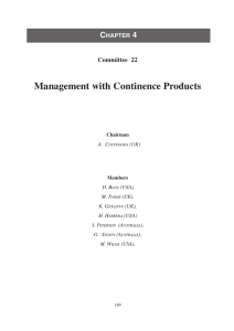 Management with Continence Products C 4 Committee  22