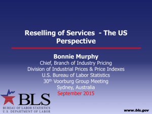 Reselling of Services  - The US Perspective Bonnie Murphy