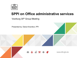 SPPI on Office administrative services Voorburg 30 Group Meeting