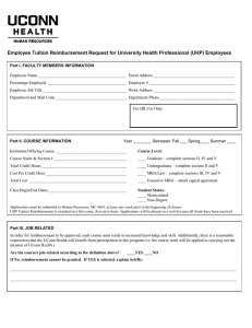 Employee Tuition Reimbursement Request for University Health Professional (UHP) Employees