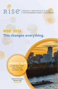 RISE 2016. This changes everything. JANUARY 25-28