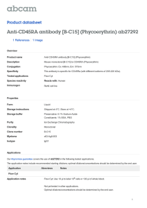 Anti-CD45RA antibody [B-C15] (Phycoerythrin) ab27292
