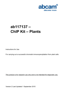 ab117137 – ChIP Kit – Plants
