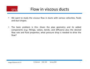Flow in viscous ducts