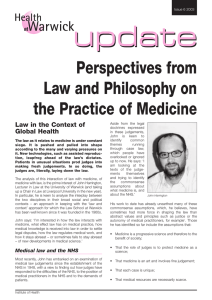 Perspectives from Law and Philosophy on the Practice of Medicine
