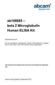 ab108885 – beta 2 Microglobulin Human ELISA Kit