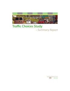 Traffic Choices Study – Summary Report Puget Sound Regional Council PSRC