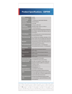 Product Specifications - GBPINR
