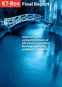 Final Report Improving the competitiveness of UK service providers