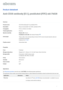 Anti-CD35 antibody [E11], prediluted (FITC) ab176538