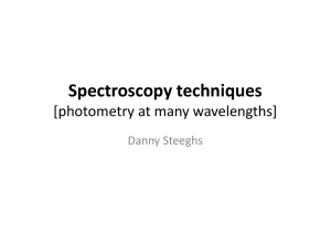 Spectroscopy techniques [photometry at many wavelengths] Danny Steeghs