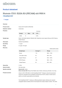 Human CD31 ELISA Kit (PECAM) ab190814 Product datasheet 7 Images Overview