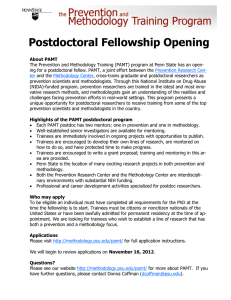 Postdoctoral Fellowship Opening