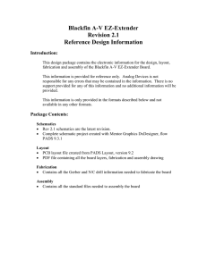 Blackfin A-V EZ-Extender Revision 2.1 Reference Design Information Introduction: