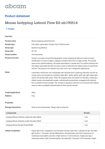 Mouse Isotyping Lateral Flow Kit ab190514 Product datasheet 3 Images Overview