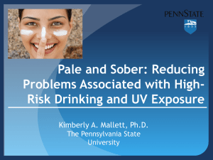 Pale and Sober: Reducing Problems Associated with High-