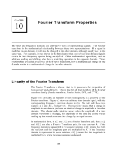10 Fourier Transform Properties