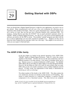 29 Getting Started with DSPs
