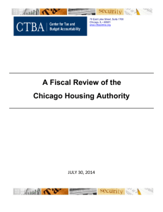 A Fiscal Review of the Chicago Housing Authority  JULY 30, 2014