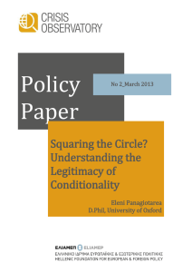Policy Paper  Squaring the Circle?